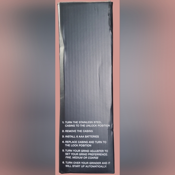 Electric Salt and Pepper Adjustable Grinder Set Battery Powered Seasoning Tools - Picture 7 of 9